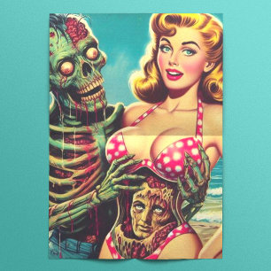 Papel De Seda Beach Zombie Girl