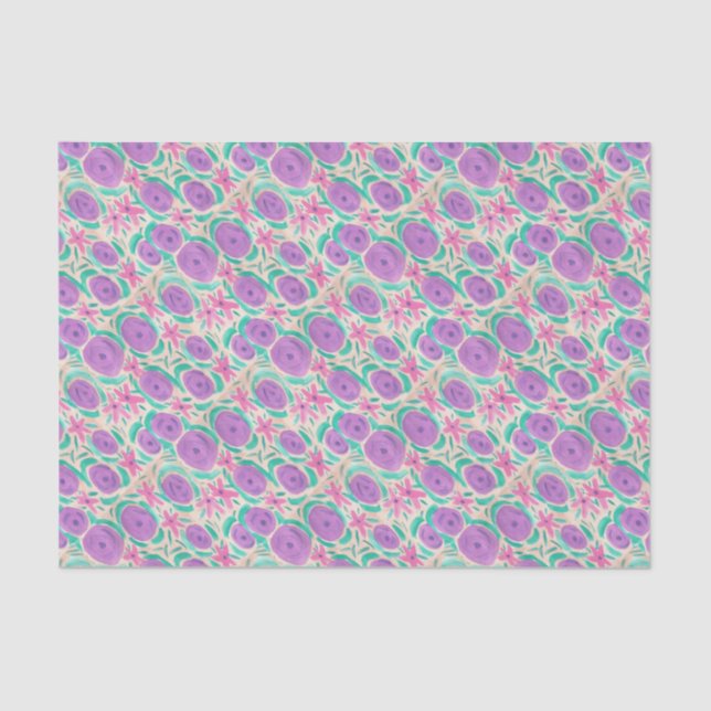 Papel De Seda Beachy Boho Impressão (Frente )