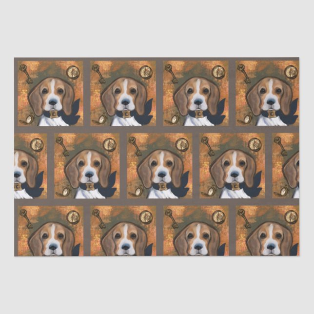 Papel De Seda Beagle       (Frente )