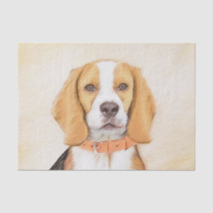 Papel De Seda Beagle Hound Dog Painting Original Animal Art