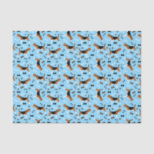 Papel De Seda Beagles Dog Pattern Cute Beagle