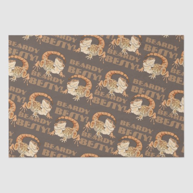 Papel De Seda Beardie Bestie (Frente )