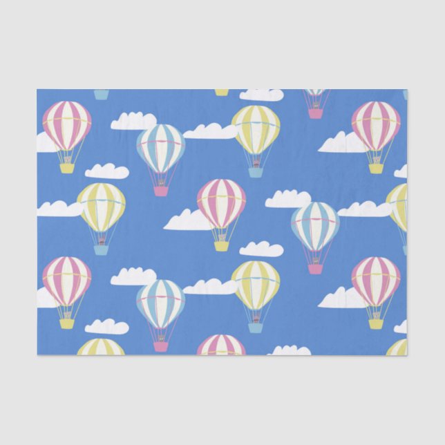 Papel De Seda Bears & Rabbit Hot Air Balloday Out (Frente )