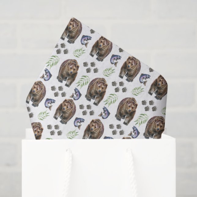 Papel De Seda Bears Tissue Paper (Sacola de presentes)