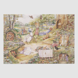 Papel De Seda Beatrix Potter Cute Peter o Coelho e Amigos