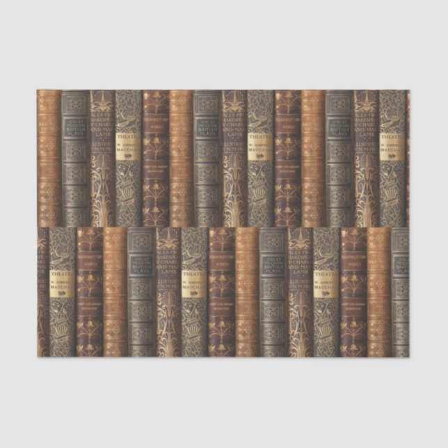 Papel De Seda Beautiful Book Spines (Theatre) (Frente )