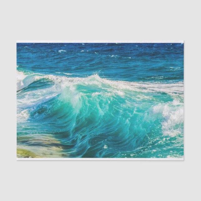Papel De Seda Beautiful Ocean Waves (Frente )