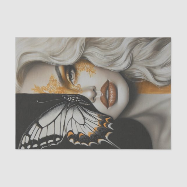 Papel De Seda Beauty and Butterflies Blonde Edition25 (Frente )