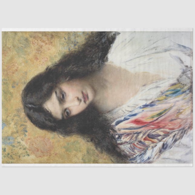 Papel De Seda Beauty Russa (por Konstantin Makovsky) (Frente )