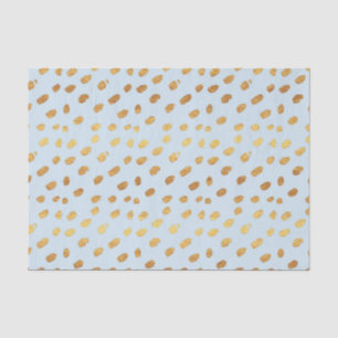 Papel De Seda Bebê Azul e Dourado