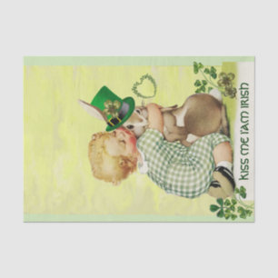 Papel De Seda BEBÊ BONITO que ABRAÇA o dia de St Patrick do