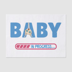 Papel De Seda Bebê em progresso cartão de visita