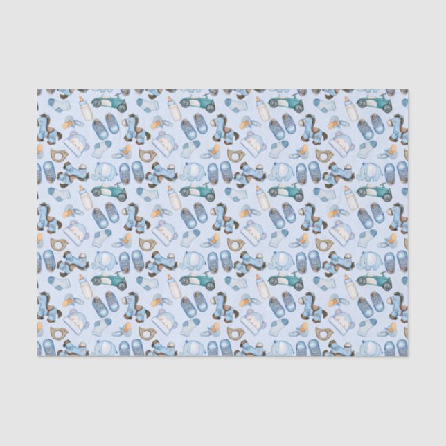 Papel De Seda Bebê Menino  (Frente )