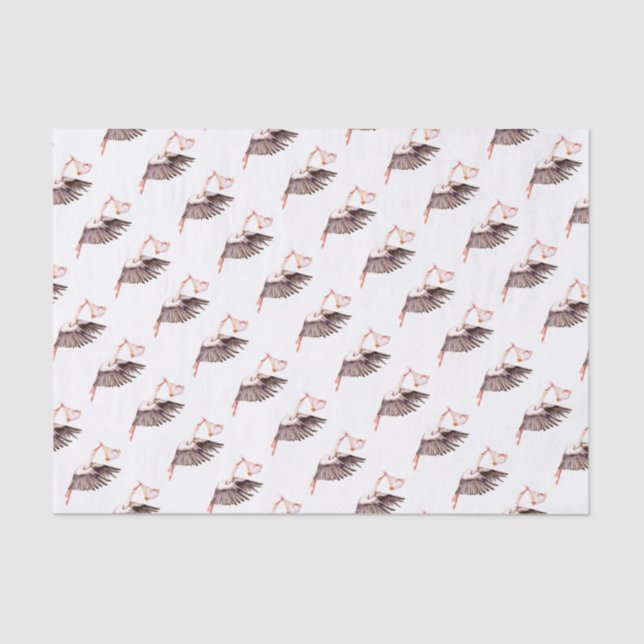 Papel De Seda Bebê na Stork (Frente )