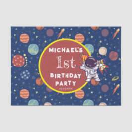 Papel De Seda Bebês Crianças Astronauta Qualquer Festa de aniver