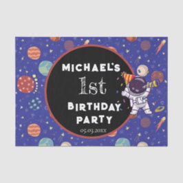 Papel De Seda Bebês Crianças Astronauta Qualquer Festa de aniver