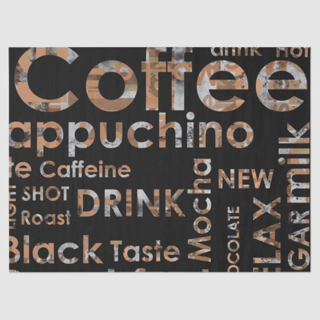 Papel De Seda Bebida bonita da cozinha de Cappucino do café do (Frente )