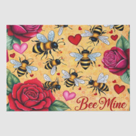 Papel De Seda Bee Mine Ouro Amor