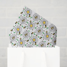 Papel De Seda Bees & Daisies Spring Tissue Paper