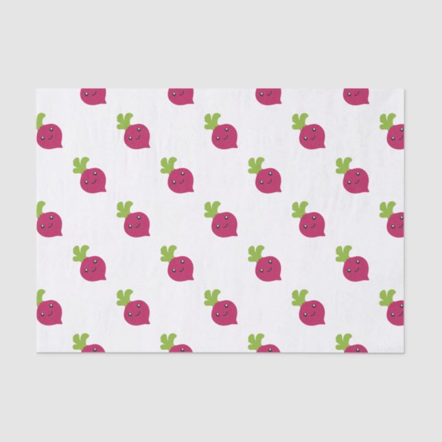 Papel De Seda Beet Kawaii Cute (Frente )