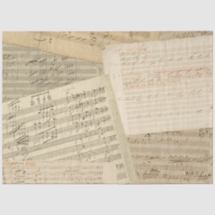 Papel De Seda Beethoven Music Manuscrito Medley
