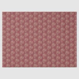 Papel De Seda Bege floral do Mini-impressão do estilo étnico n