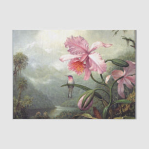 Papel De Seda Beija-flor Empoleirado, arte fina,