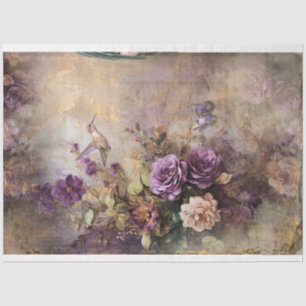 Papel De Seda Beija-flor & Vintage, Floral Shabby Chic