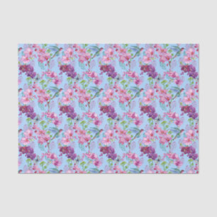 Papel De Seda Beija-flores em voo