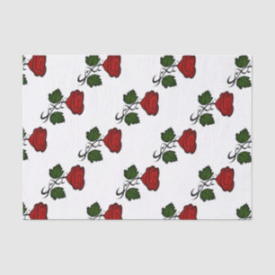 Papel De Seda Beijo de Rosa vermelha002