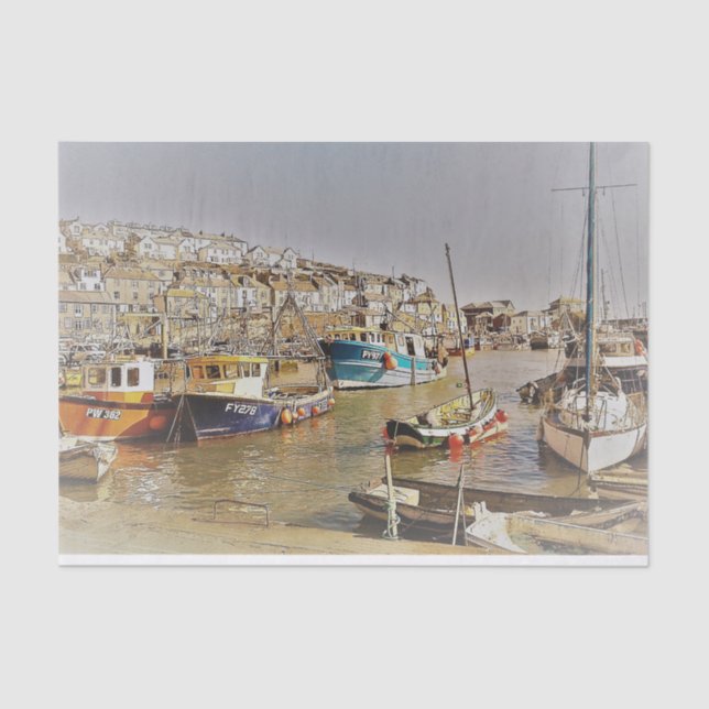 Papel De Seda Beira-mar Cornish (Frente )