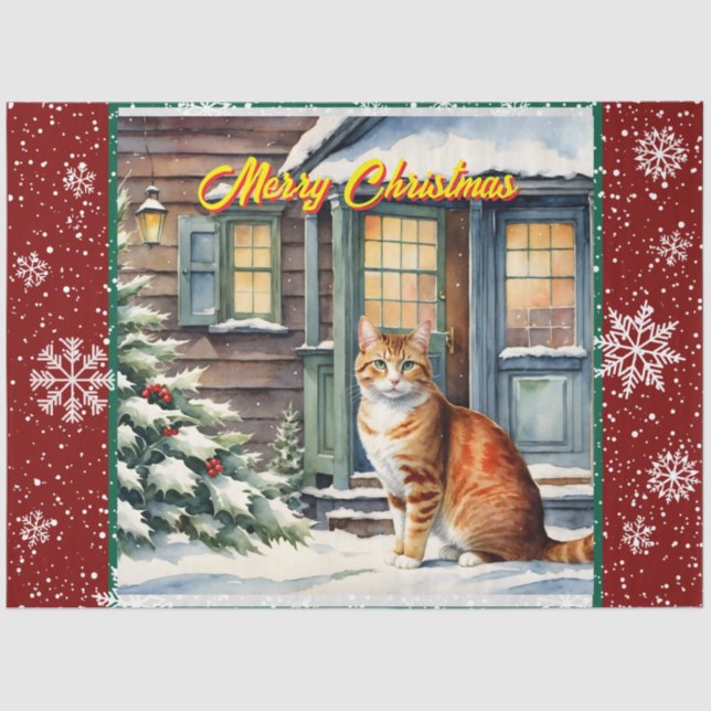 Papel De Seda Bela coleção de tendências de Natal (Frente )