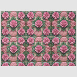 Papel De Seda Bela Coleção Popular de Rosas Rosa