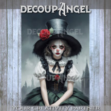 Bela da Mascarada Decoupage