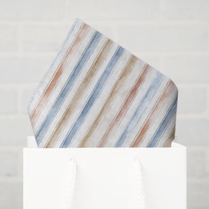 Papel De Seda Bela Faixa Bege Creme Azul Casamento