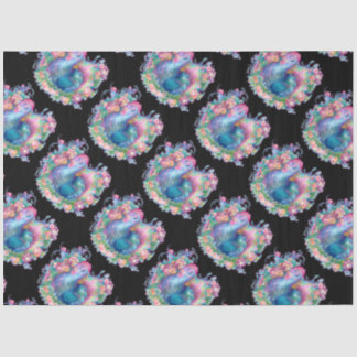 Papel De Seda Bela Galinha e Flores