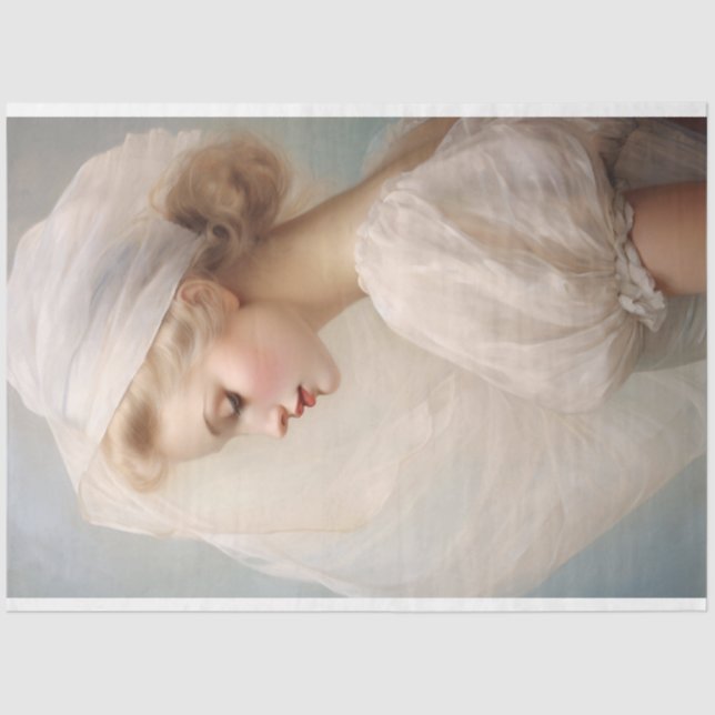 Papel De Seda Bela Lady White Veil e Descamação de Vestidos (Frente )