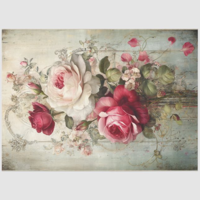 Papel De Seda Bela Rosa de Coleção de Bela (Frente )