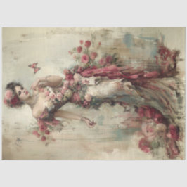 Papel De Seda Bela Rosa de Coleção de Bela