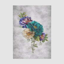 Belas Flores de Jardim em Aquarela Decoupage