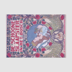 Papel De Seda Beleza Dormindo, Arte Cobrir, Van Caspel