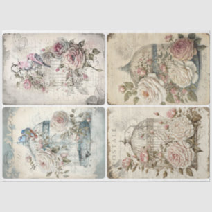 Papel De Seda Beleza e Birdcages