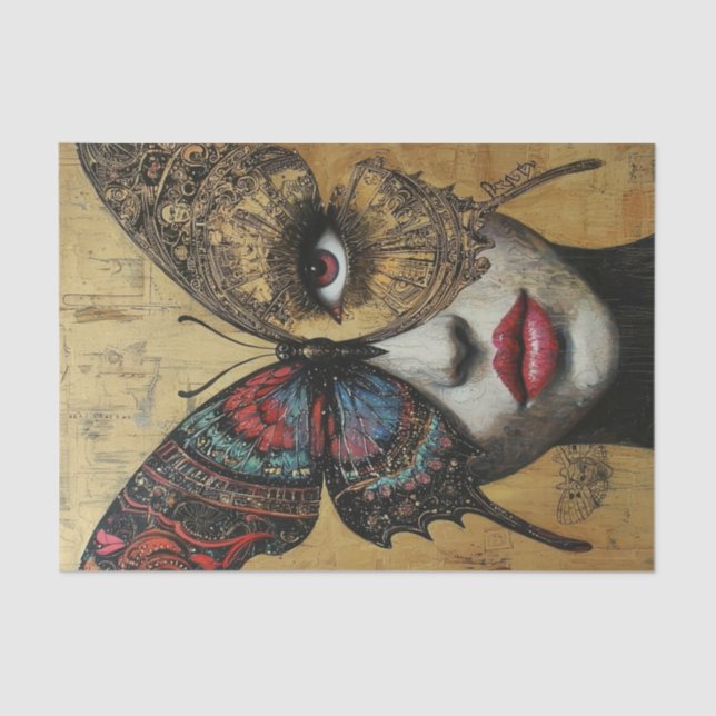 Papel De Seda Beleza e borboletas10 (Frente )