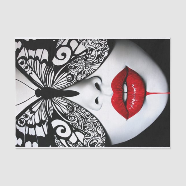 Papel De Seda Beleza e borboletas32 (Frente )