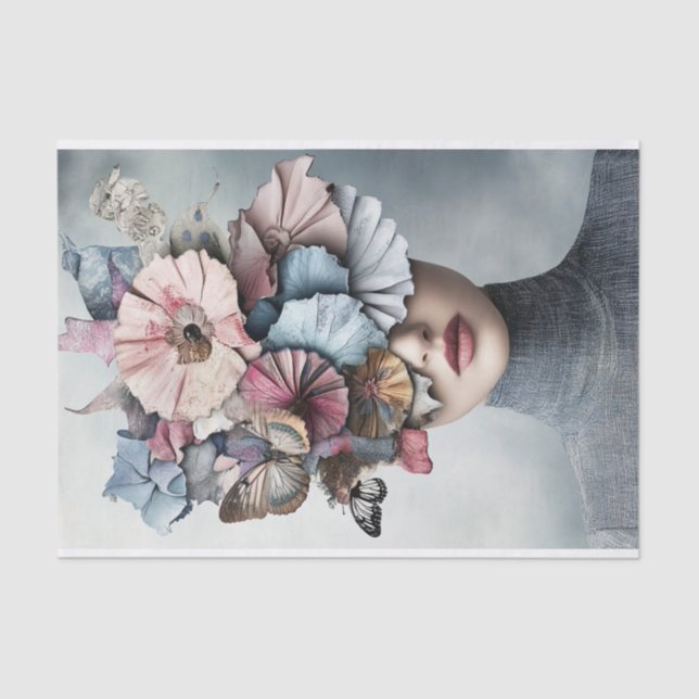 Papel De Seda Beleza florescente11 (Frente )