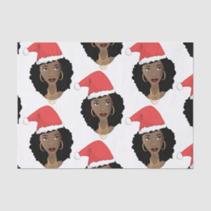 Papel De Seda Beleza Natural do Natal do Papai Noel, Branco