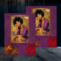 Beleza Retro Americana Negra Decoupagem 2
