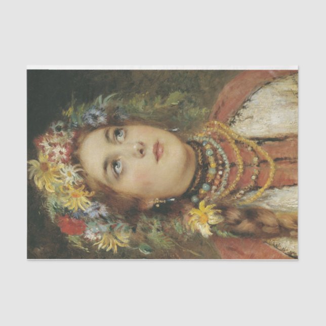 Papel De Seda Beleza Russa na Summer Garland (Frente )