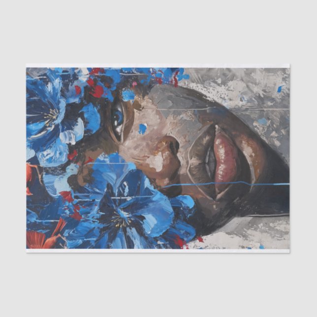 Papel De Seda Belezas abstrato3 (Frente )