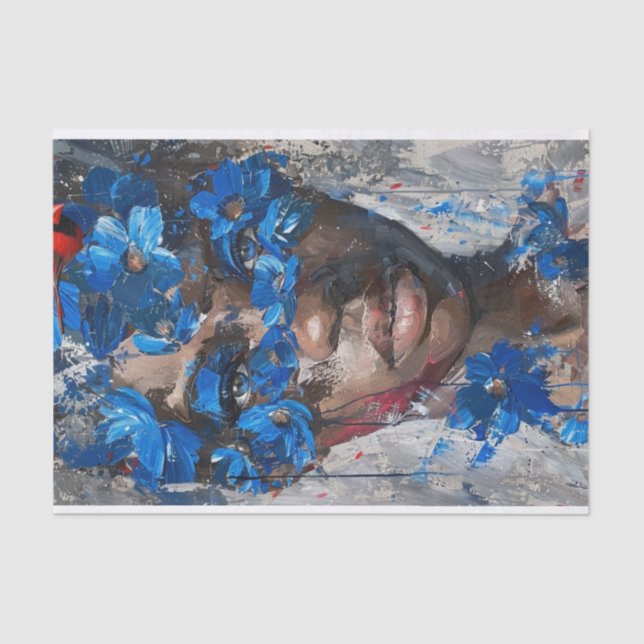 Papel De Seda Belezas de abstrato1 (Frente )